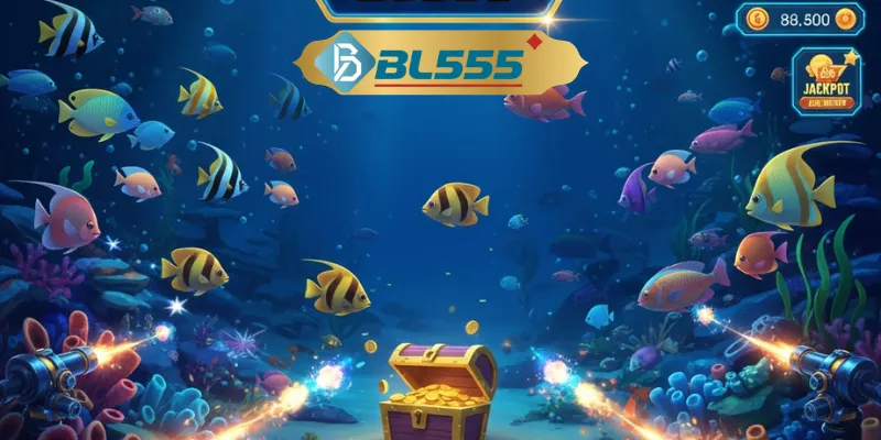 Bắn Cá Bl555 - Bắn Cá Hiện Đại Cùng Sinh Vật Đại Dương Giới thiệu sảnh bắn cá BL555 siêu vip